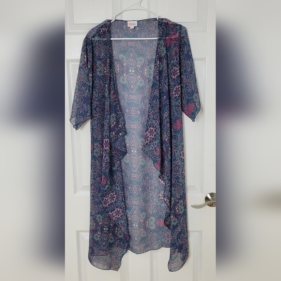 LuLaRoe Women's Shirley Kimono Sheer Cover Up size Small - Picture 2 of 7